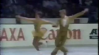 Torvill & Dean (GBR) - 1982 World Figure Skating Championships, Free Dance (US, ABC)("Mack & Mabel")