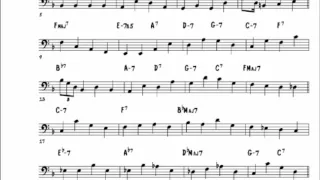 Walking bass line, Confirmation (P. Heath, L. Vinegar, C. McBride transcriptions)