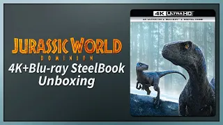 Jurassic World: Dominion 4K+2D Blu-ray SteelBook Unboxing