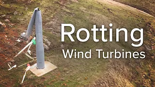 Wind turbines left to rot in California