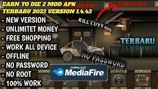 UPDATE!!! Download Earn To Die 2 Mod Apk Unlimited Money Versi 1.4.43