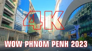[4K] Wow Phnom Penh City Now 2023 Video 4K Skyscrapers, High Rise Building & Skyline #phnompenh #4K