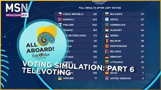Eurovision Song Contest 2018: Voting simulation (Part 6) - Televoting