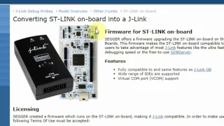 Convert STLink To JLink !