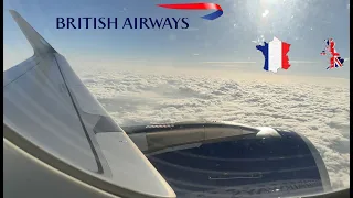 FULL FLIGHT | Paris CDG 🇫🇷-🇬🇧 London Heathrow LHR | British Airways Airbus A320-251N | No Commentary