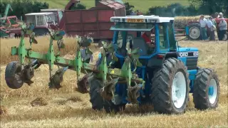 Big Ford tractor ploughing
