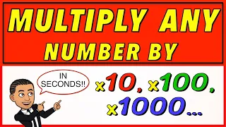 How to multiply ANY NUMBER by 10, 100, 1000 (FASTER THAN A CALCULATOR)