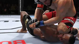 Israel Adesanya vs. Islam Makhachev Full Fight (EA Sports UFC 4)