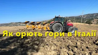 Оранка в горах Італії / Ploughing in mountain of Italy