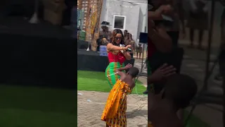 Nana Ama McBrown with rich Ghanaian culture dance