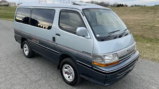 1991 TOYOTA HIACE SUPER CUSTOM LH107 - MANUAL - DIESEL - 4X4 - JDM - Driving Video