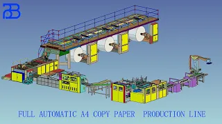 Full Automatic A4 Copy Paper Production Line,High Speed Copy Paper Making Machine