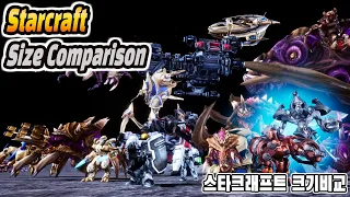 Starcraft Unit Real Size Comparison 4K (스타크래프트 유닛 실제 크기 비교)