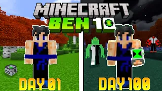 I Survived 100 Days as a Ben 10 | Minecraft 100 days as ben 10, herobrine | The etrigan