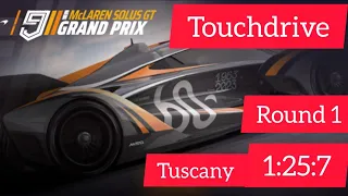 Asphalt 9 | McLaren Solus GT  Grand Prix Round 1 | Touchdrive 1:25:7 | Tuscany | Castle Crest