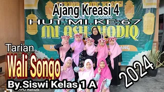 Tarian" Wali Songo " di Ajang Kreasi 4 by kls 1 A  MI.ASH - SHODIQ Kuwolu Bululawang ( 29/2/2024 )