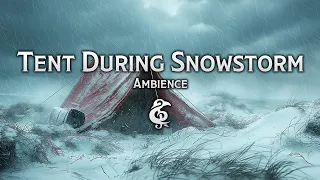 3 Hours of Tent During Snowstorm | Realistic Ambience | D&D/RPG Series