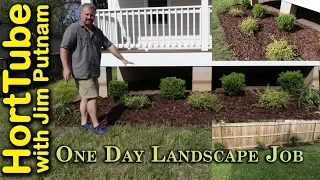 One Day Landscape Job - E2 - Simple Low Maintenance Design