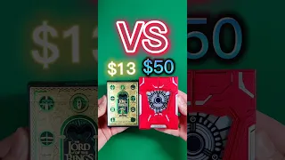 $13 playing cards VS $50 playing cards!