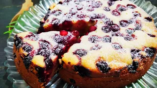 Rather save the recipe! It's just a BOMB! Kefir pie with cherries! Mixed everything in the oven