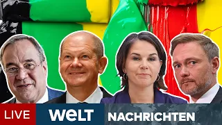 MACHTKAMPF ums Kanzleramt: KOALITIONSGERAGEL zwischen UNION, SPD, GRÜNE & FDP | WELT Newsstream