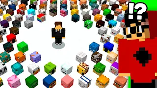 Ele Coletou TODAS as cabeças de Mobs do Minecraft (no hardcore)