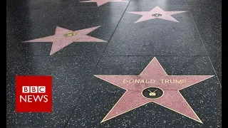 Donald Trump's Hollywood star destroyed - BBC News