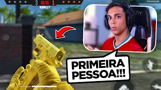 FREITAS TESTOU O FREE FIRE EM 1ª PESSOA AO VIVO!?