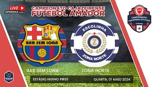 BAR SEM LONA X ZONA NORTE CAMPEONATO CAJAZEIRENSE 1° DIVISÃO 2024