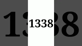 One Thousand Three Hundred Thirty Eight | Comment What is Special For You With This Number #shorts