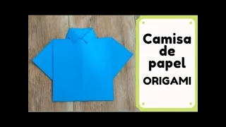 Como hacer una camisa de papel - ORIGAMI