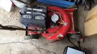 Home brew battery electric lawn mower!