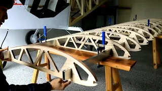 How to Make a Wooden Plane - Wood Aircraft Construction - DIY Wooden Airplane - Woodworking Skills