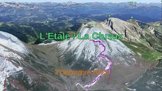 L'Etale / La Clusaz à ski de rando (3 décembre 2022)