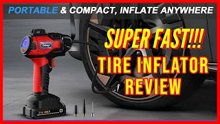 Fastest 20V Cordless Tire Inflator / 150 PSI Air Compressor from Gobege