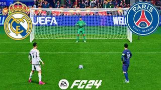 REAL MADRID VS PSG RONALDO VS MESSI FIFA 24 PENALTIES