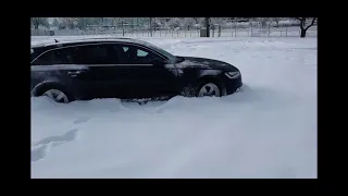 Audi A6 Allroad (320HP) Never Get Stuck!!!  2020 Winter Quattro Power Big Snow