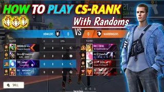 CS RANK TIPS AND TRICK WITH GAMEPLAY || How to reach Grandmaster in CS rank with random player !!!