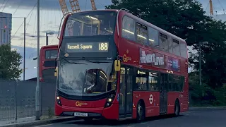 FRV. Go Ahead London Route 188. North Greenwich - Russell Square. E400 MMC Hybrid EH47 (YX16 OCC)