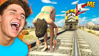 YOU LAUGH = DELETE GTA 5.. (EXPERT MODE)