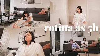 minha rotina às 5h da manhã