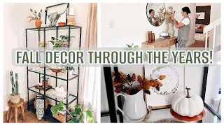 🍂FALL DECORATING THROUGH THE YEARS | 3 HOUSES OF FALL HOME TOURS ! | Lynette Yoder