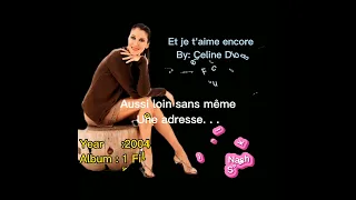 Celine Dion - Et je t'aime encore (in her French song) + Lyrics HQ