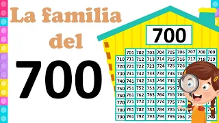 La familia del 700 | Aprende los números