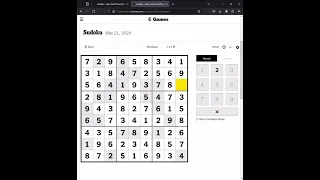 NYT Sudoku Answers Easy Medium Hard 21st May 2024