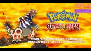 How To Download Pokemon Omaga Ruby || Omaga Ruby || Highly Compressed 😱😱|| Sprogamer