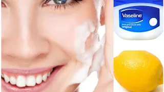 Hov to apply vaseline and lemon on face. Apply vaseline on your skin and see the magic.