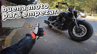 Una moto FACIL DE MANEJAR para principiantes | Indian Scout Bobber Twenty | REVIEW