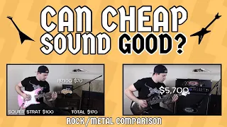 CAN CHEAP SOUND GOOD?! (ROCK/METAL COMPARISON)