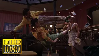The mistress of the Pigsty and her husband against the Beast in the movie Kung Fu Hustle (2004)
